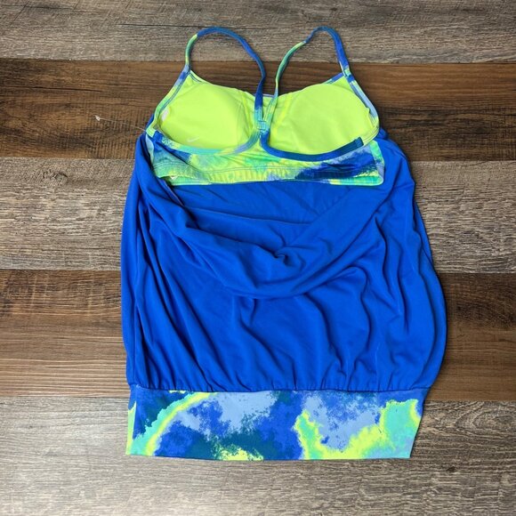 Nike Swim Cascade Drape-Back Tankini Top Size S Built in Bra Removable Cups NEW - Picture 6 of 9